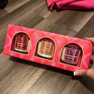 bath & body works mini candle set